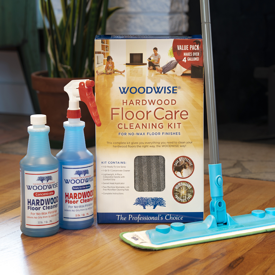 Hardwood Floor Care Cleaning Kit Woodwise, Hardwood Floor Cleaning Kit